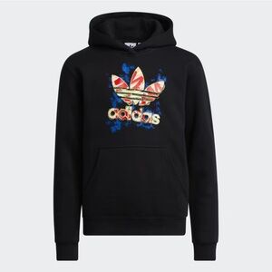 Adidas Black Trefoil Hoodie Size Large